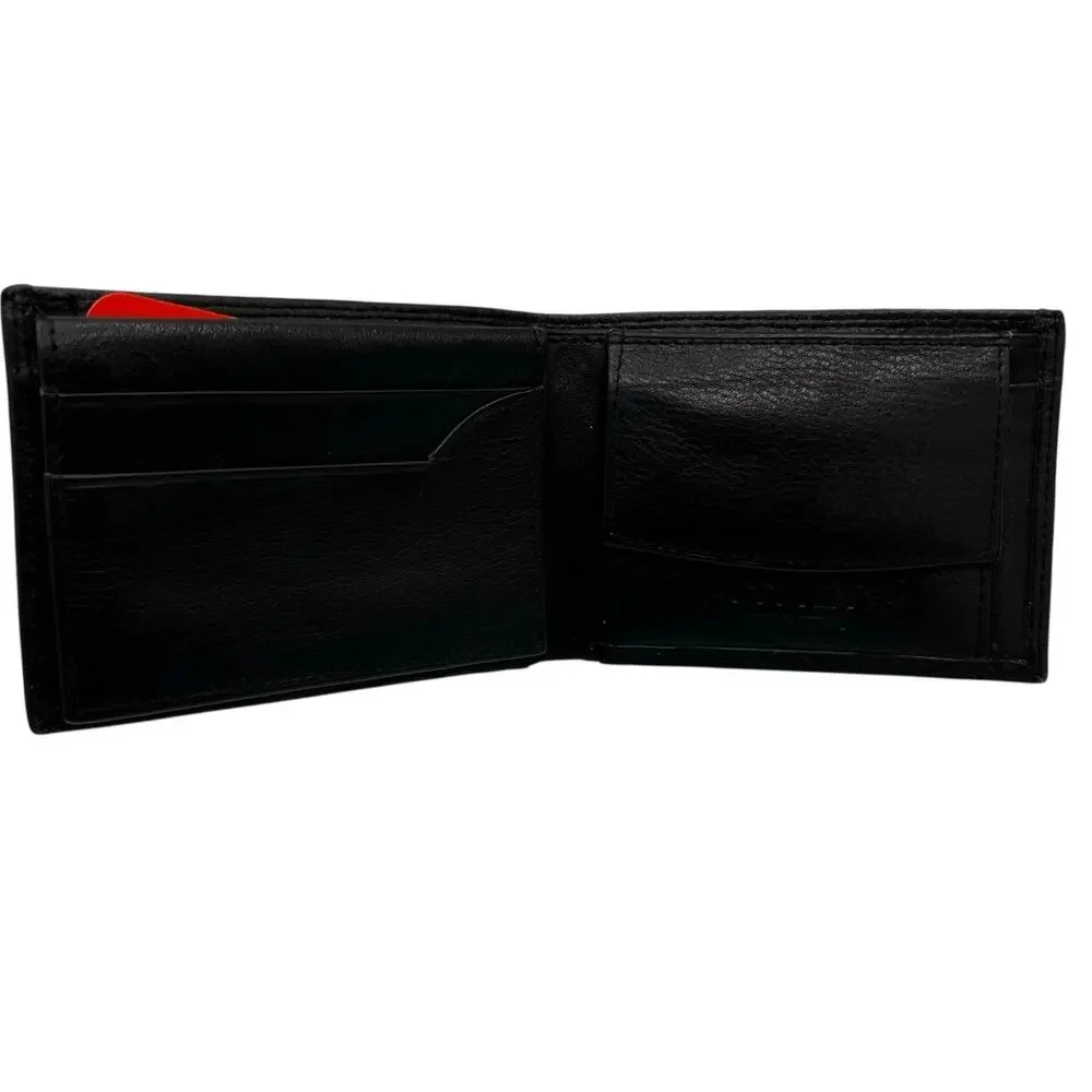 Valentina In Pell Made in Italy Men’s Genuine Pebbled Leather Bifold Wallet Luxe